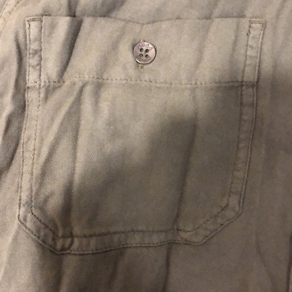 Mudd Button Down Shirt, Castor Gray, Sz M - Picture 3 of 9
